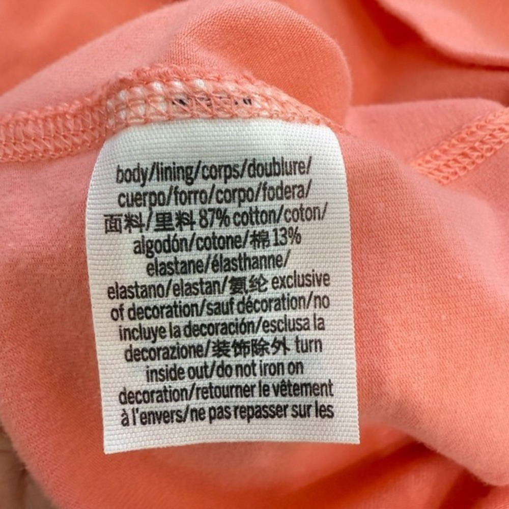 PINK Victoria's Secret Active Dress Size M Peach Cosmo Logo Cotton Sleeveless VS - Picture 10 of 11